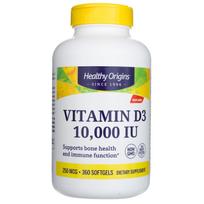 Healthy Origins Vitaminas D3 10000 TV - 360 Minkštųjų G elių