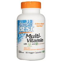 Doctor's Best Multi-Vitaminas su Vitashine D3 ir keturfolio rūgštimi - 90 kapsulių