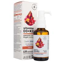 Aura Herbals Vitaminas D3 4000 TV + K2, MCT, lašai - 50 ml