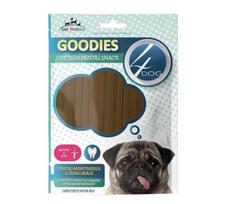 4DOG goodies dental kramtomosios lazdelės šunų dantų priežiūrai su biotinu, 80 g.