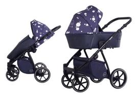 Universalus vežimėlis Lonex Pax Fresh 3in1 11, Navy Balls