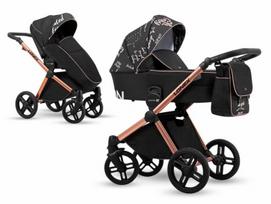 Universalus vežimėlis Lonex Emotion Print 3in1 02, Black