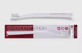 SWISSDENT PROFI Whitening Soft dantų šepetėlis su minkštais šereliais, 1 vnt.
