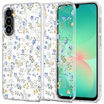 Skaidrus gėlėtas dėklas "Tech-Protect Flexair+ Spring Flowerl" telefonui Samsung Galaxy A17 4G / 5G