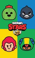 Vaikiškas rankšluostis Brawl Stars, 30x50 cm