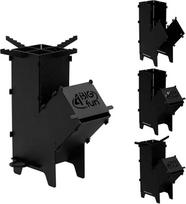 Camping Stove Rocket Stove Fire Pit Rocket Stove for Dutch Oven Garden Patio Fire Oven Multifunctional BBQ Barbecue Camping Hobo Stove