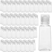 PINGEUI 120 vnt. 30 ml skaidrių plastikinių kelioninių buteliukų Mažas skaidrus buteliukas su atlenkiamu dangteliu Tušti plastikiniai buteliukai kelionių kosmetikos makiažo produktams