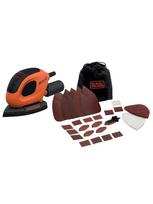 Vibracinis Šlifuoklis, 55 W MOUSE šlifuoklis + 15 priedų + minkštas krepšys BEW230BC-QS, Black&Decker