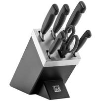 ZWILLING FOUR STAR 35145-007-0 virtuvinių peilių / stalo įrankių rinkinys, 7 vnt., juodas