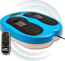GYMFORM Foot Massager Leg Action (Platinum), Electric Foot Massager, Blood Flow with 10 Programmes, Wellness for the Feet, Relaxing for the Body