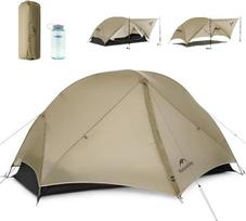 Naturehike Mongar UL palapinė [2025 Upgrade] 1.5kg Ultralight palapinės 1/2 Asmens kuprinė palapinė 4 naudojimo režimai Vandeniui atsparios žygių palapinės stovyklavimui su veranda Lengva sąranka