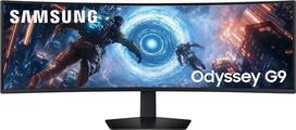 "Samsung Odyssey Ark G91F", itin platus lenktas žaidimų monitorius, 49 coliai, LED VA skydelis, DQHD, 5120 x 1440 pikselių, "FreeSync Premium Pro", atsako laikas 1 ms, atnaujinimo dažnis 144 Hz, juodas, LS49FG916EUXEN