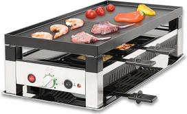 "Solis 5 in 1" stalinis grilis 791 Raclette 8 žmonėms - Raclette + stalinis grilis + Wok + picų kepimo įrenginys + blynai - elektrinis grilis - 1400 W - nerūdijantis plienas