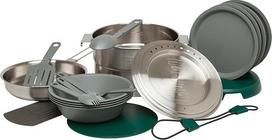 "Stanley Adventure Full Kitchen Basecamp Camping Cooking Set 3.5 Litres" - 21 dalių stovyklavimo indai - nerūdijančio plieno puodas su orui pralaidžiu dangčiu - maisto gaminimo rinkinys kuprinei, žygiams ir stovyklavimui