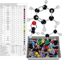 267 dalių organinės chemijos rinkinys Molekulinės organinės neorganinės struktūros rinkinys Atomų sąsajų modelių rinkinys 116 * Atomo modelis 150 * Sąsaja 1 * Sąsajų šalinimo įrankis