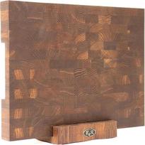 43 x 33 x 4,3 cm su stovu, pjaustymo lentelė iš ąžuolo galinės medienos, galinė lentelė su rankenomis ir silikoninėmis kojelėmis, antibakterinė galinė lentelė, galinė lentelė, virtuvės lenta, pjaustymo lentelė