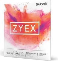 D'Addario Zyex Aliuminis D 4/4 skalės vidutinio įtempimo smuiko stygų rinkinys