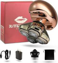 Kaukolės skustuvas Butterfly Kiss Pro Rose Gold - Moterų kūno ir galvos kirpimo mašinėlė Moterų elektrinis skustuvas Geriausia dovana moterims