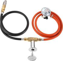 SURIEEN Propane Gas Fire Pit Kit, Gas Hose Kit for Gas Fire Pit, 37mbar Propane Regulator, 1/2 Inch Air Mixing Valve, 1/2 Inch Connection Hose for Burner Ring of Propane Gas Fire Pits (Max. 150K BTU)