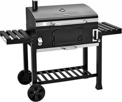 TAINO Hero Smoker Charcoal Grill Trolley BBQ Smoker Oven Black