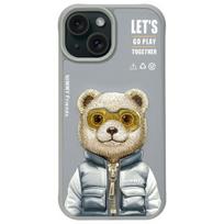 Nimmy iPhone 15 6.1" gray/grey Cool AND Cute 2.0 Bear case