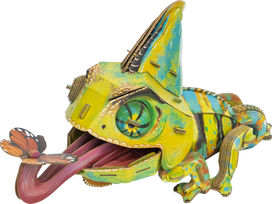 MAKEBUG 3D popierinė delionė Chameleonas, MB-D-0050