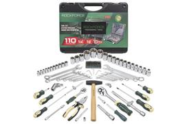 Instrumentu komplekts 110 gab., RockForce, RF-41101-5, 1/4'' un 1/2'' (6-graņ) 5-32 mm