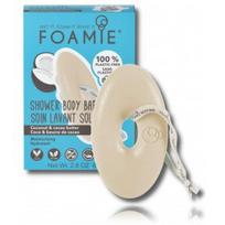 Foamie Coconut & Cacao Butter Moisturizing Shower Body Bar kietas drėkinantis kūno prausiklis - 80 g.