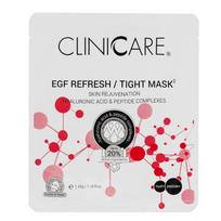 Cliniccare Priešraukšlinė atjauninamoji lakštinė kaukė veidui EGF REFRESH-TIGHT Mask 35g