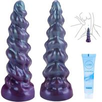 18,8 cm Mažas Fantazijos Monstro Formos Dildo su Stipria Prisipučiama Pagrindu