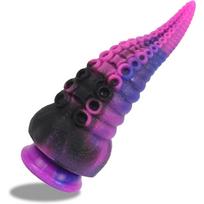 8.3 colio minkšta silikono aštuonkojo formos tentaklio dildo su stipria prisiurbimo baze