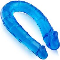 Dvigubas lankstus dildo 30 cm ilgio su G-taško stimuliacija ir vandeniui atsparus