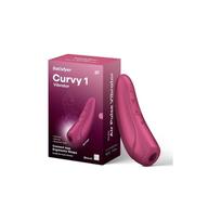 Klitorio stimuliatorius Curvy 1 Connect su programėle ir vibracija, 13,5 cm