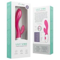 Easytoys Lily 2.0 - vibratorius su klitorio atšaka - įkraunamas - rožinis