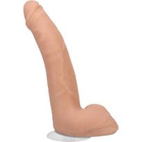 Realistiškas 24 cm dirbtinis penis odos spalvos su prisitvirtinimu