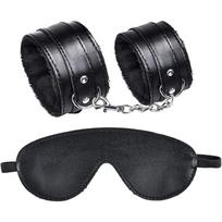 SM Bondage Set su rankų ir kojų antrankiais intymiems žaidimams