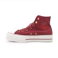 Converse  Chuck Taylor All Star Lift High Year of the Dragon Women Sneakers Red Back-Alley-Brick Egret A09106C 36.5