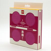 LEGO Užrašų knygelė su geliniu rašikliu, violetinė