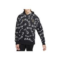 Jordan Paris Saint-Germain Fleece Hoody Vyriški Viršutiniai Drabužiai Juodas CV9955-010 XS