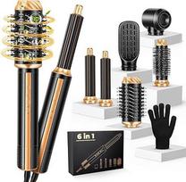 "Airstyler 6-in-1 Magic Styler" plaukų stiliatoriai su jonų technologija, 110 000 apsukų per minutę, 1400 W, aukštos kokybės daugiafunkcinis su automatine oro garbanojimo žnyplėmis, tiesiems, garbanotiems ir apimties plaukams, "Flex Style" plaukams