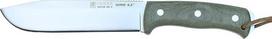 Joker Nomad 6.5" CV137-P Survival Knife with Micarta Canvas Handle, 6.5" Blade, Black Leather Sheath, Includes Fire Steel, Tool for Fishing, Hunting, Camping and Hiking