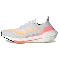 adidas UltraBoost 21 Balti Rūgštinės Oranžinės Moteriški Sportbačiai Krištolo Baltumo FY0400 38⅔