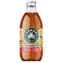 Kombucha gėrimas Medus, Citrina, Putinų uogos – KAMBO, 330ml