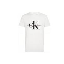 Calvin Klein Printed Logo Cotton T-Shirt Unisex Tops White J320770-YAF XXL