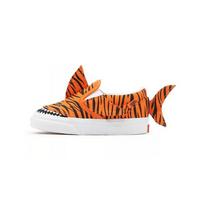Vans Slip-On V Kūdikių Tigro Ryklio Kūdikių Sportbačiai Oranžiniai Oranžiniai-Tigriniai Tikrai Balti VN0A7Q4Z8CF 26.5