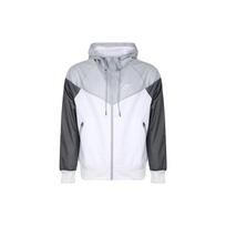 Nike Sport Windbreaker Hooded Jacket Men Outerwear Grey White AR2192-100 M