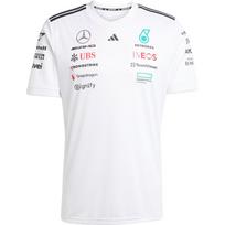 Adidas X Mercedes-Amg Petronas F1 Team Comfortable Simple Soft Short Sleeve Racing T-Shirt Men Tops White Black JX5798 6XL