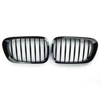 Blizgios juodos priekinio buferio inkstų grotelės BMW 3 serijos 1998-2001 E46 M3 323 i/is 325Ci 328 i/is/Ci 330Ci 2 durų grotelės A-Glossy Black