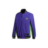 Adidas Originals Trefoil Išsiuvinėtas Logotipas Dvipusė Striukė su Stovu Vyriška Viršutinė Apranga Violetinė FT6039 M blue