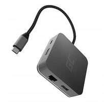 Green Cell HUB2 USB-C, 3x USB 3.0 RJ45 1Gbps HDMI 4K, DEX Nintendo Switch Apple AK61
